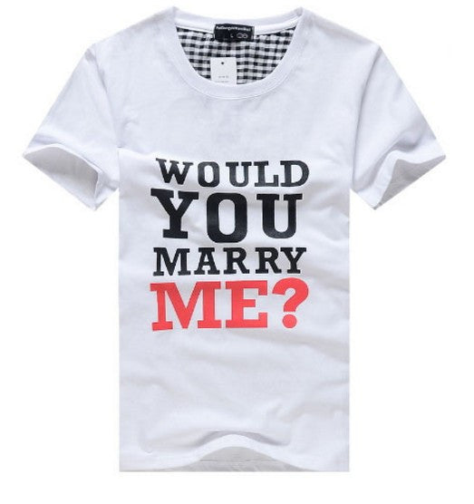 Would You Marry Me Lovers Couple T-Shirt
