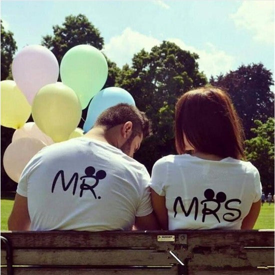 MR. & MRS. Letters Couple T-Shirts